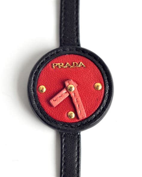 prada watch roll|Prada leather bracelet.